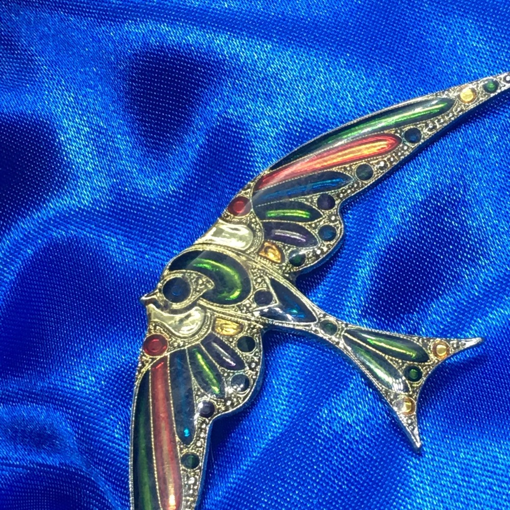 Colorful Bird Brooch pin